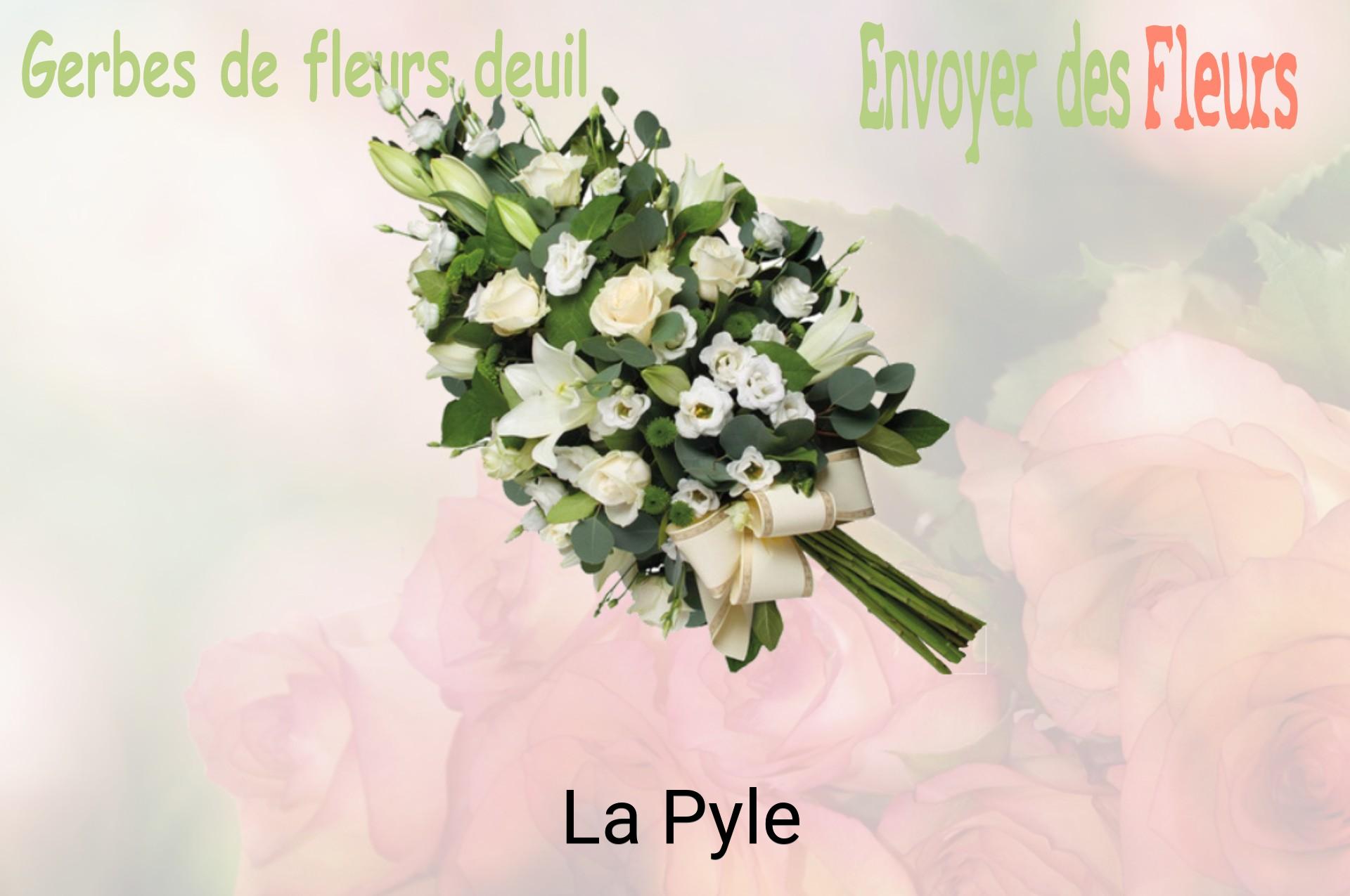 Gerbe de fleurs de deuil livrée à La Pyle